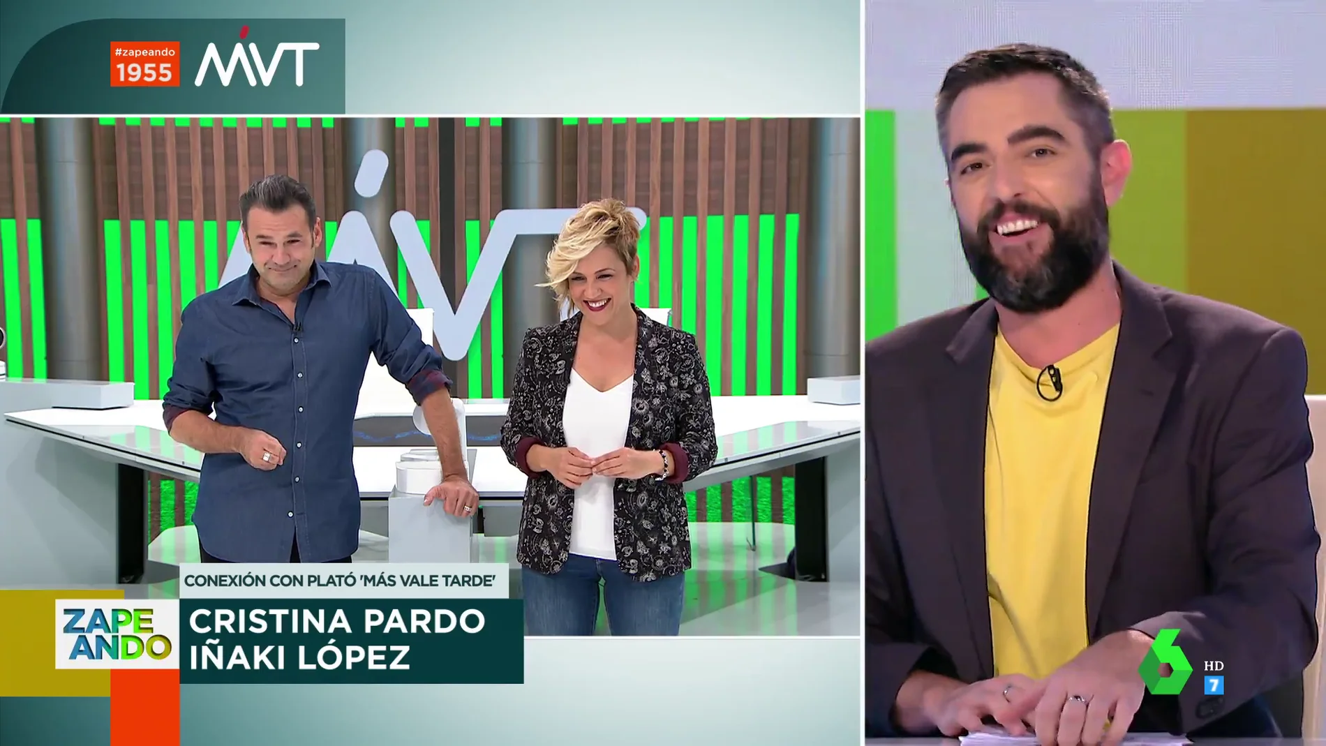 La divertida pulla de Iñaki López a Dani Mateo por la edad de su novia