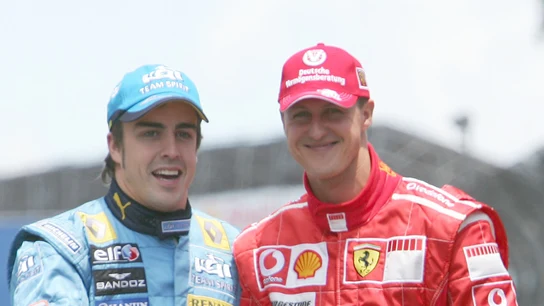Fernando Alonso y Michael Schumacher Fernando Alonso y Michael Schumacher