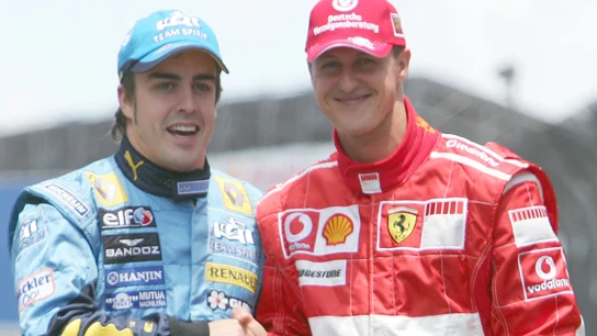 Fernando Alonso y Michael Schumacher Fernando Alonso y Michael Schumacher