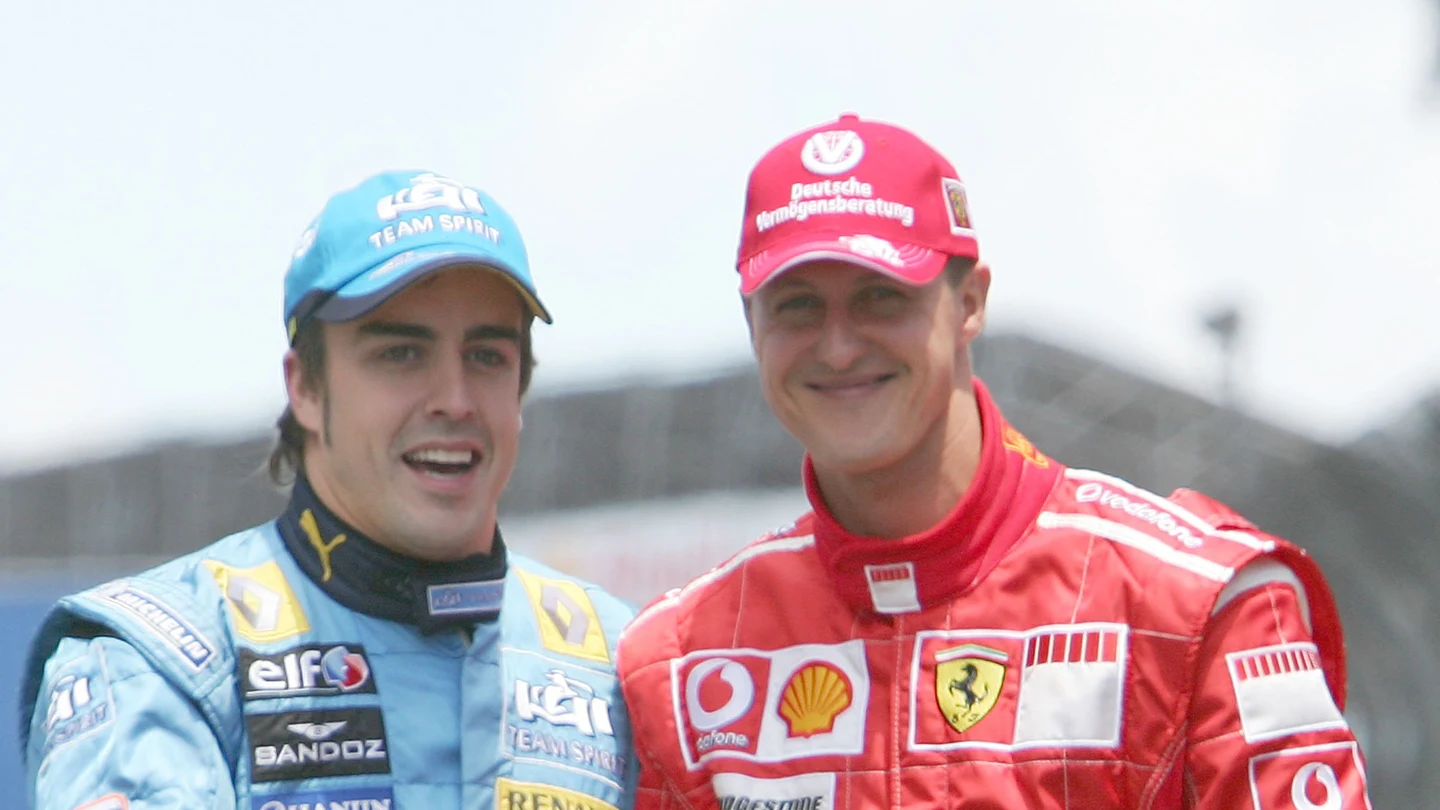 Fernando Alonso y Michael Schumacher Fernando Alonso y Michael Schumacher