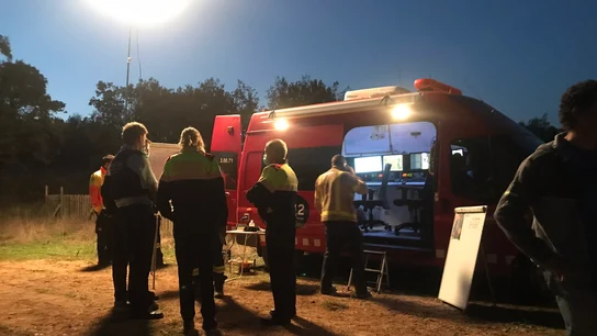 Bomberos, agentes rurales y mossos han participado en el dispositivo Bomberos, agentes rurales y mossos han participado en el dispositivo