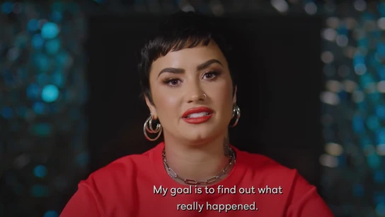 Fotograma del tráiler de su documental, 'Unidentified with Demi Lovato'. Fotograma del tráiler de su documental, 'Unidentified with Demi Lovato'.