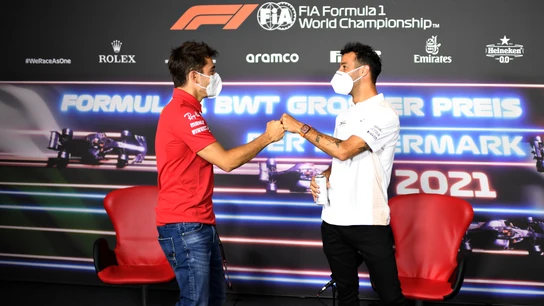 Charles Leclerc y Daniel Ricciardo Charles Leclerc y Daniel Ricciardo