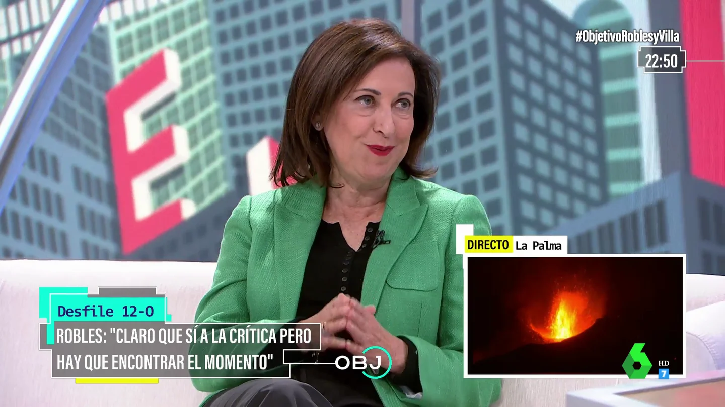 La respuesta de Margarita Robles a Pablo Casado por los abucheos a Sánchez: "Quizá piensa que España y la bandera es patrimonio del PP" La respuesta de Margarita Robles a Pablo Casado por los abucheos a Sánchez: "Quizá piensa que España y la bandera es patrimonio del PP"