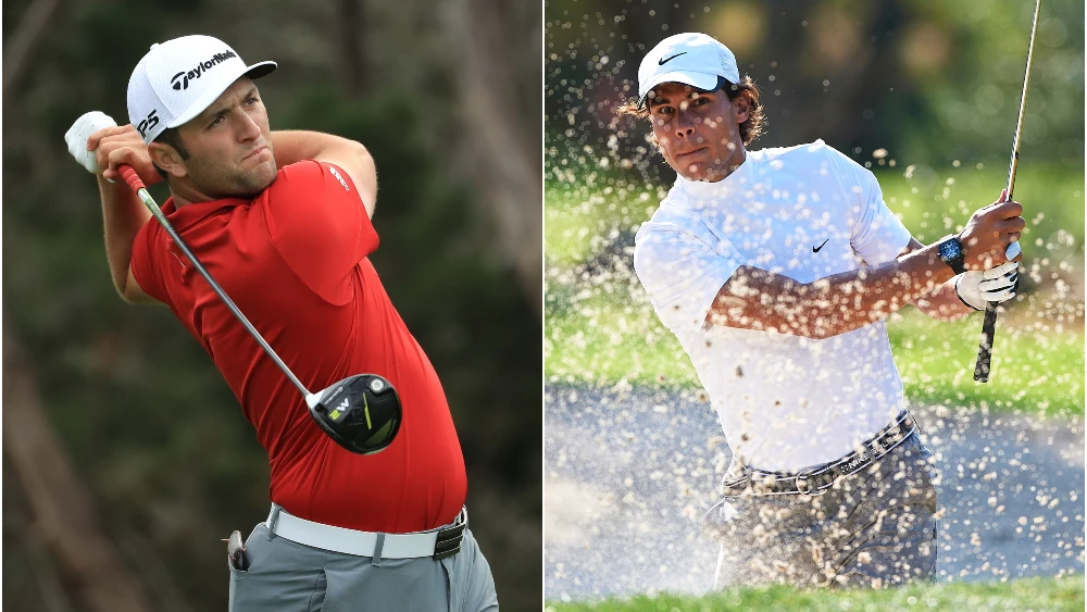 Jon Rahm y Rafa Nadal