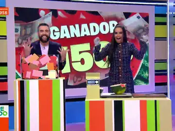 Cristina Pedroche regala 1.150 euros a la ganadora de la sandía millonaria: así ha sido el momentazo en directo
