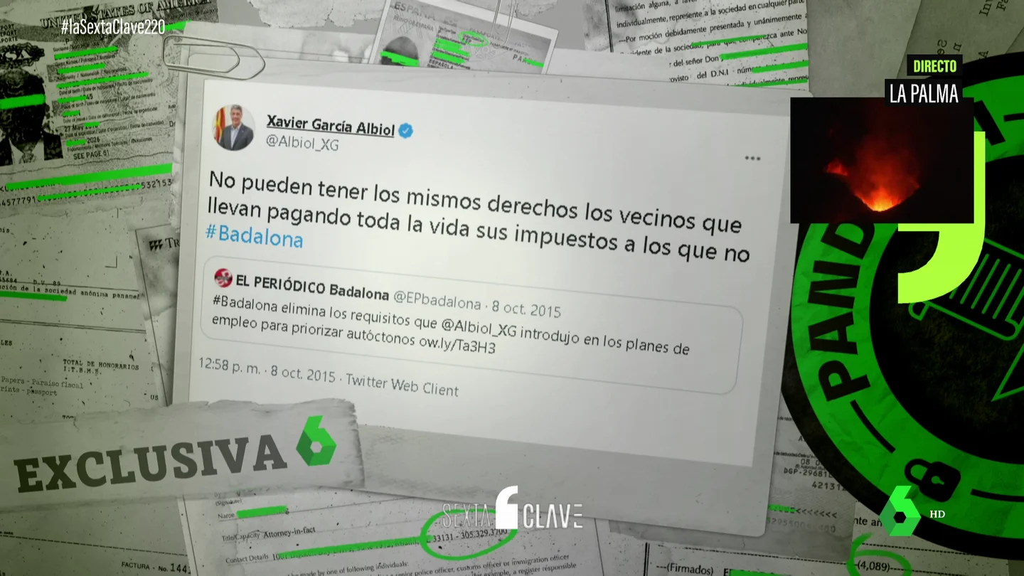 Así hablaba Xavier García Albiol sobre no pagar impuestos antes de aparecer en los Pandora Papers Así hablaba Xavier García Albiol sobre no pagar impuestos antes de aparecer en los Pandora Papers