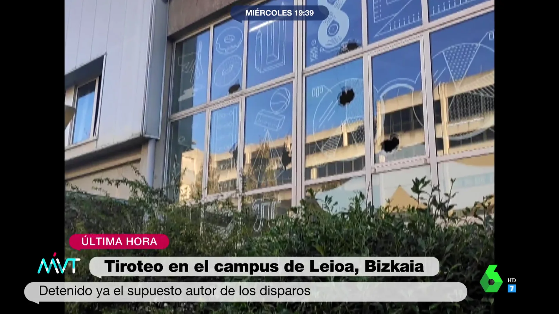 Detienen a un joven de 21 años tras efectuar 12 disparos en el campus universitario de Leioa, Bizkaia