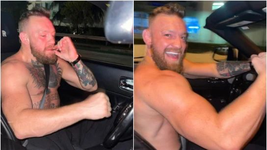Conor McGregor sube fotos fumando un porro mientras conduce Conor McGregor sube fotos fumando un porro mientras conduce