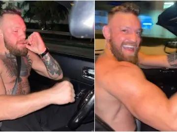 Conor McGregor sube fotos fumando un porro mientras conduce