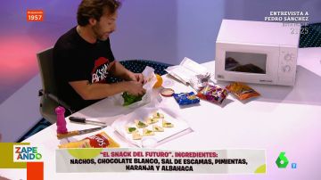 Gipsy Chef crea en directo el snack del futuro con nachos, chocolate blanco, sal y naranja: "Esta mezcla es dios"