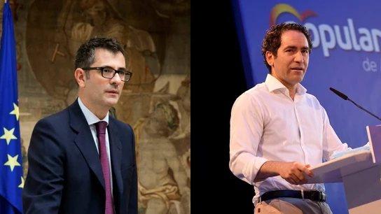 Félix Bolaños, ministro de Presidencia, y Teodoro García Egea, secretario general del PP Félix Bolaños, ministro de Presidencia, y Teodoro García Egea, secretario general del PP