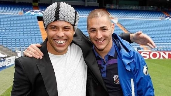 Ronaldo Nazario y Karim Benzema