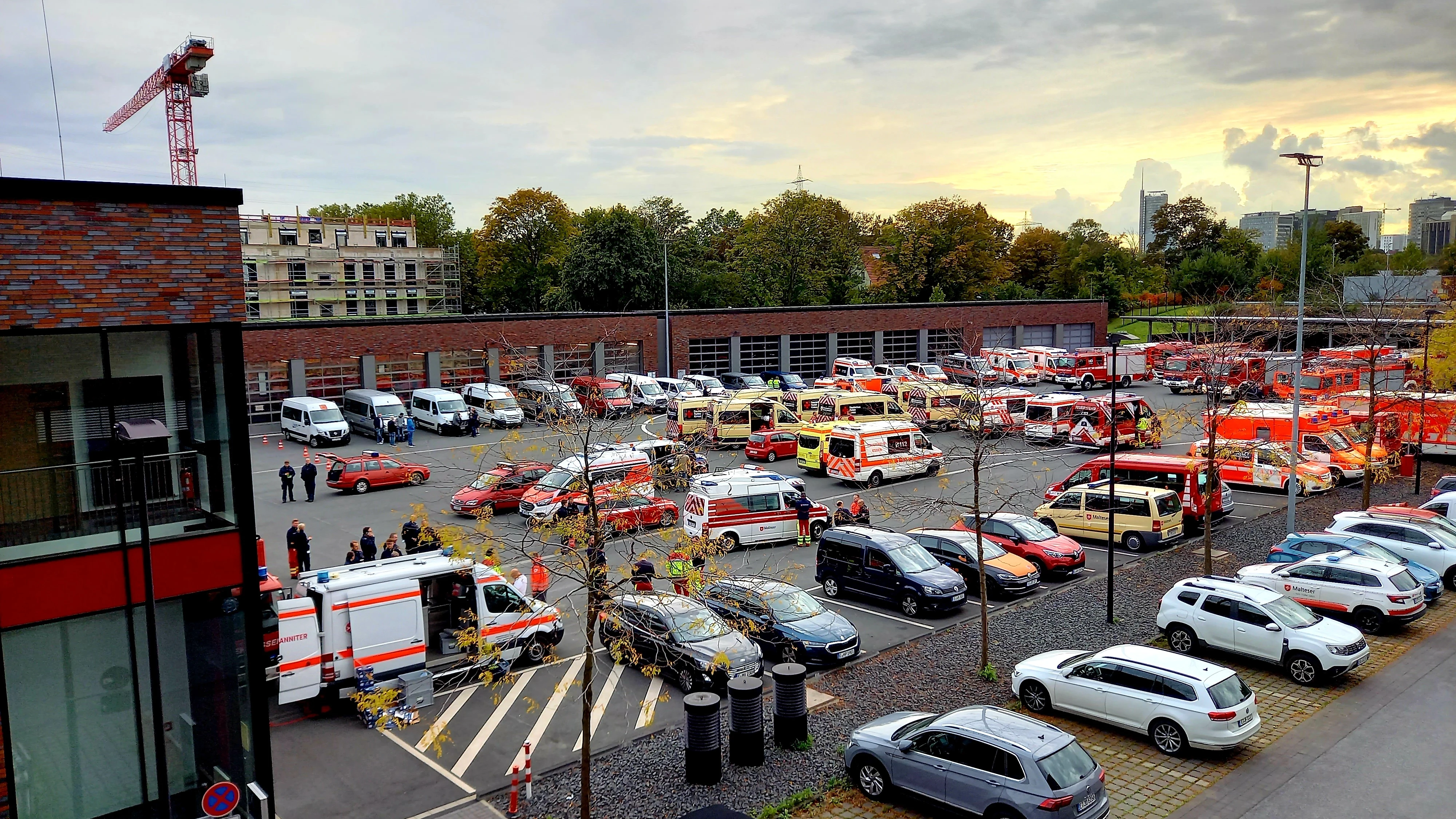 Dispositivo de desactivación de la bomba en Essen, Alemania