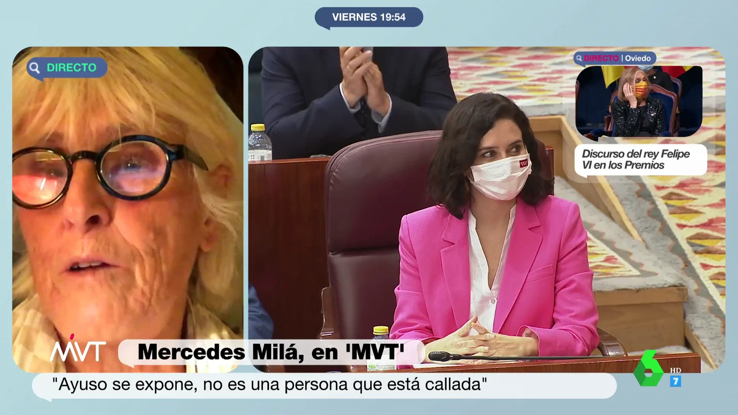 Mercedes Milá opina sobre Isabel Díaz Ayuso: "No voy a ser especialmente pelota" Mercedes Milá opina sobre Isabel Díaz Ayuso: "No voy a ser especialmente pelota"