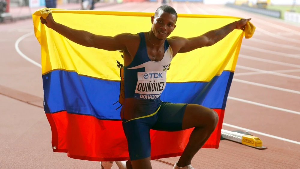 Imagen de archivo del atleta ecuatoriano Alex Quiñónez