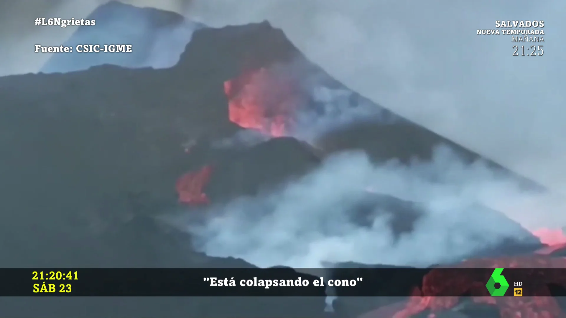 DERRUMBE DEL CONO VOLCÁNICO L6N