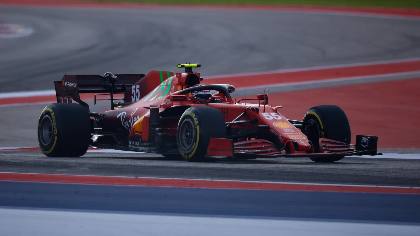 Carlos Sainz, piloto de Ferrari en el GP de EEUU Carlos Sainz, piloto de Ferrari en el GP de EEUU