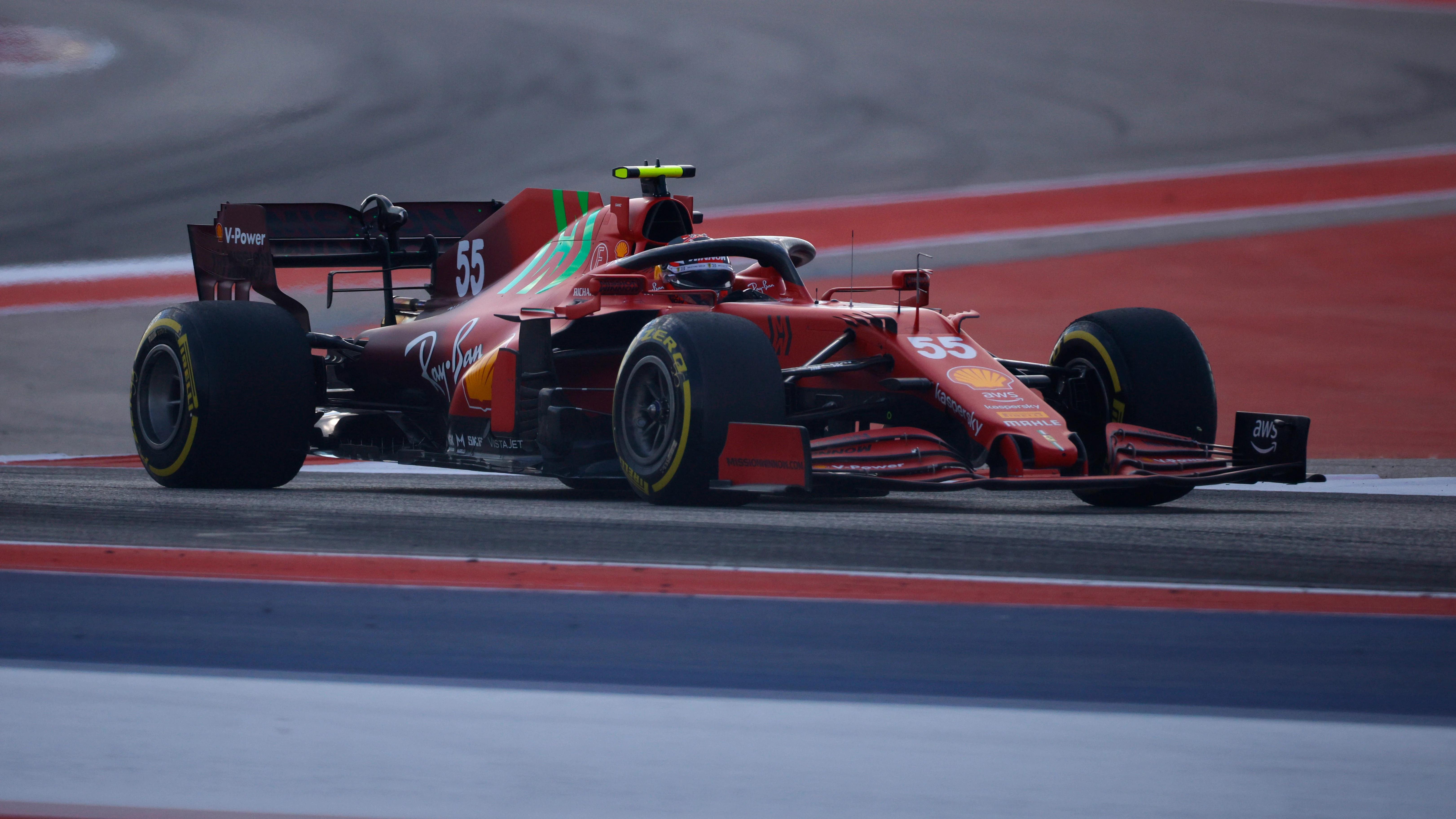 Carlos Sainz, piloto de Ferrari en el GP de EEUU