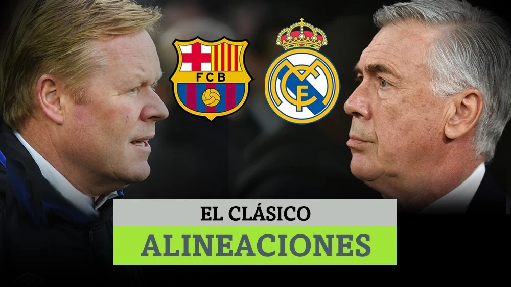 Koeman, entrenador del Barça, y Ancelotti, del Real Madrid