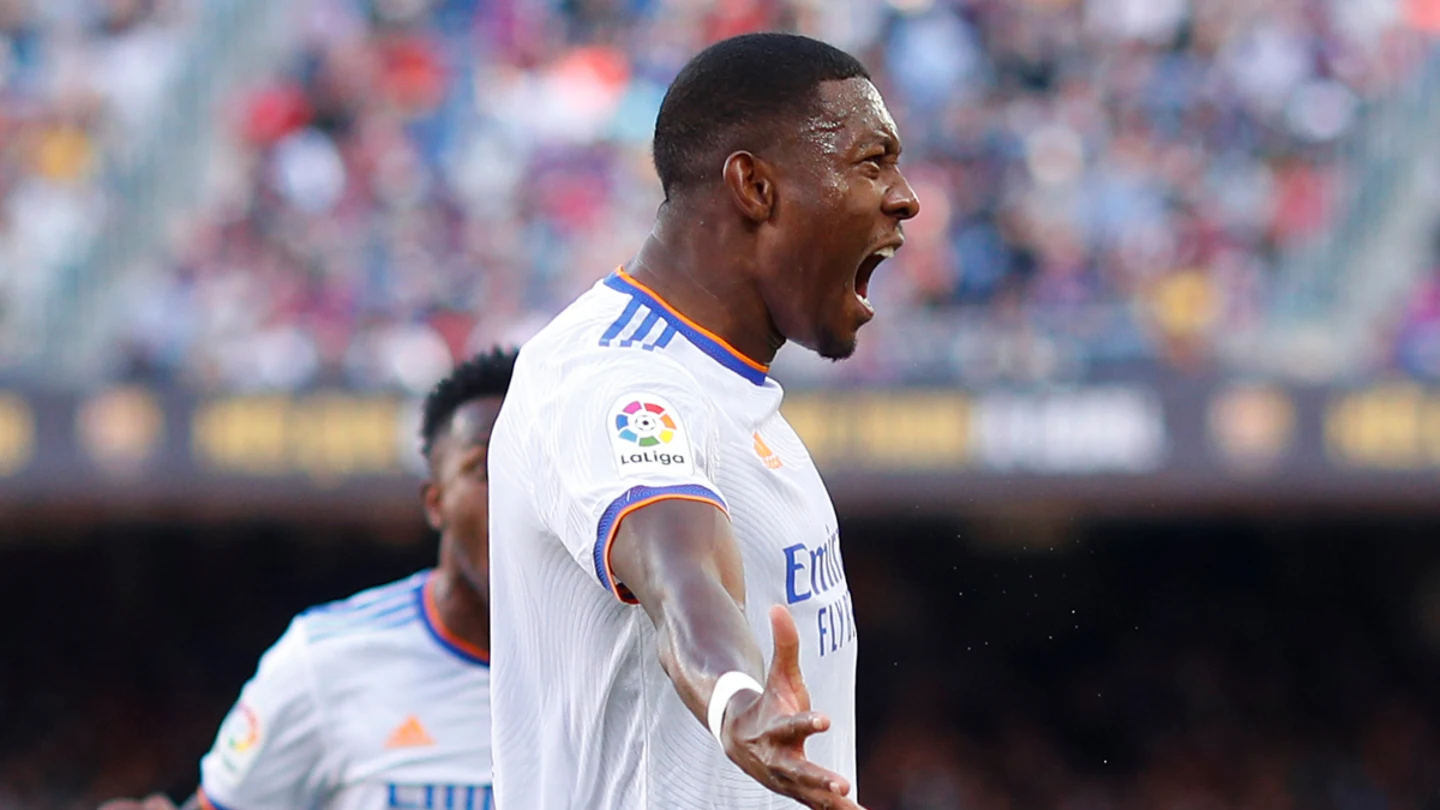 Alaba celebra un gol con el Real Madrid Alaba celebra un gol con el Real Madrid