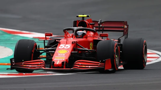 Sainz, con el Ferrari Sainz, con el Ferrari