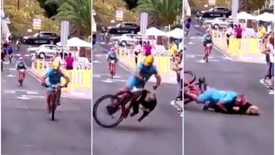 Atropello a una aficionada en una prueba ciclista en El Hierro Atropello a una aficionada en una prueba ciclista en El Hierro