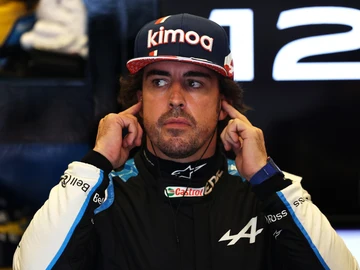 Fernando Alonso, en su box Fernando Alonso, en su box