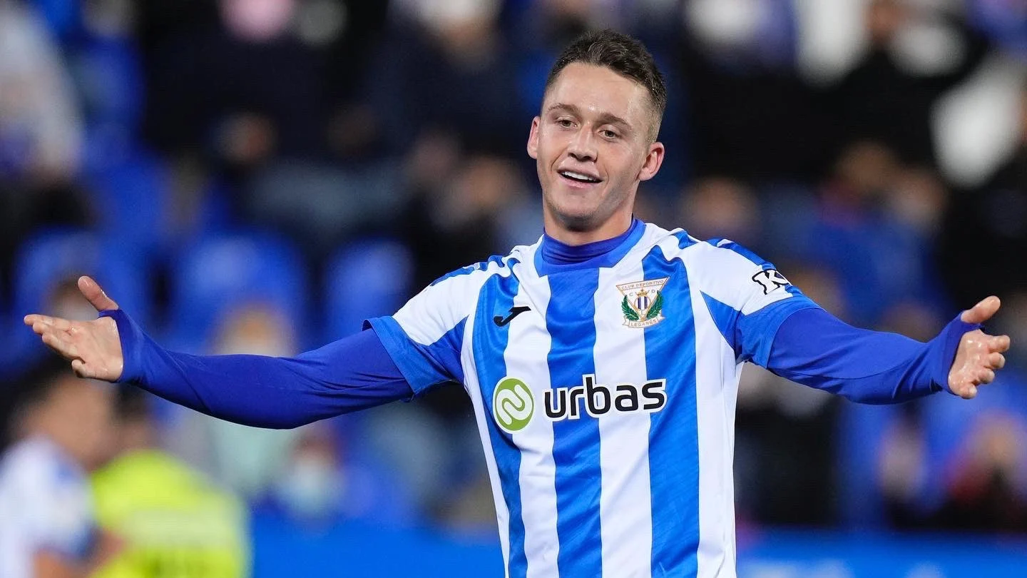 Borja Garcés, con el Leganés Borja Garcés, con el Leganés