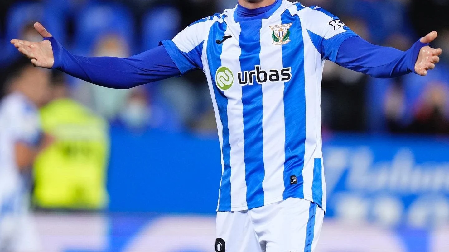 Borja Garcés, con el Leganés