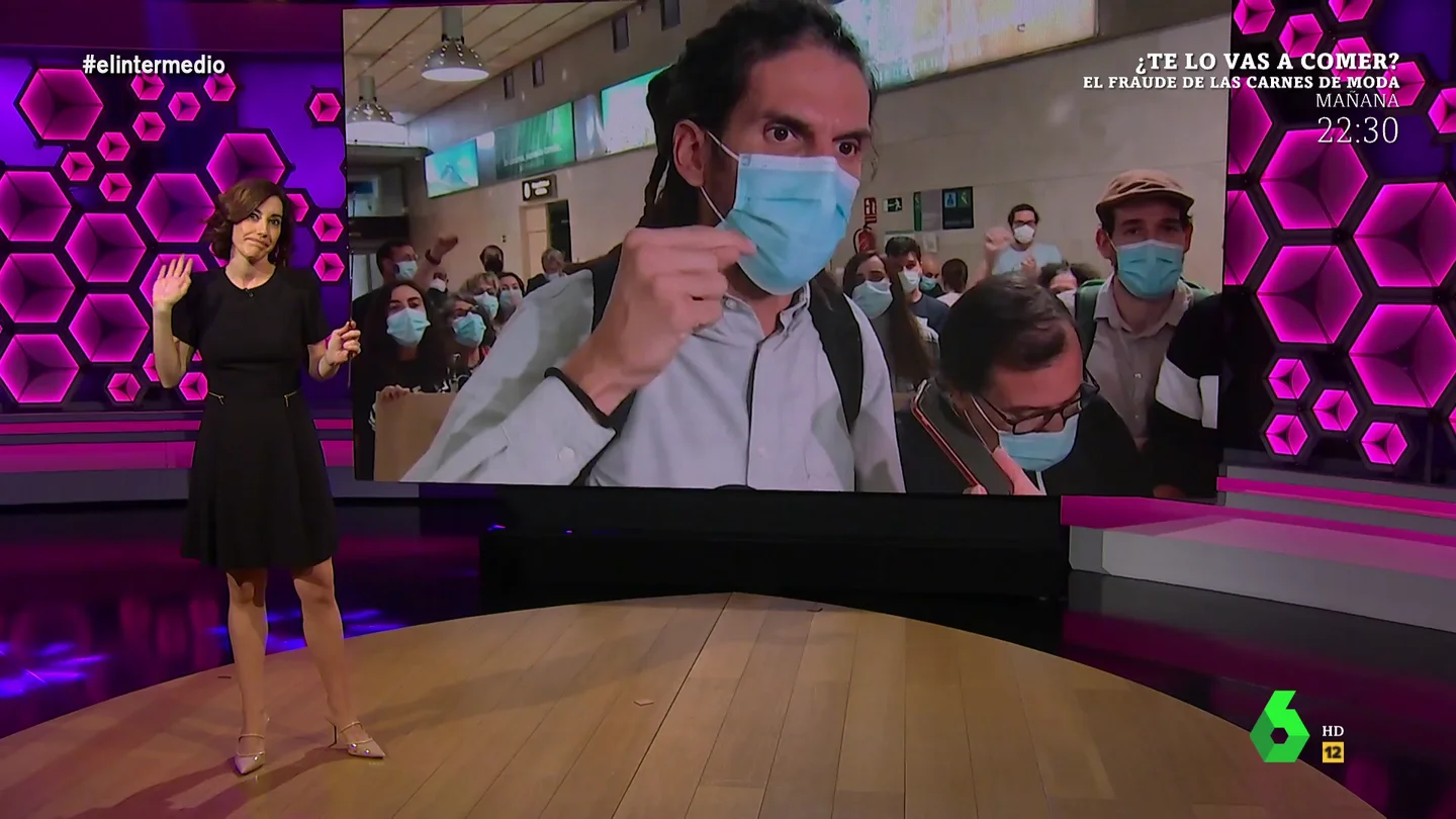 El 'minucioso' análisis de Cristina Gallego sobre la gestualidad de Alberto Rodríguez: "Quiere protegerse" El 'minucioso' análisis de Cristina Gallego sobre la gestualidad de Alberto Rodríguez: "Quiere protegerse"