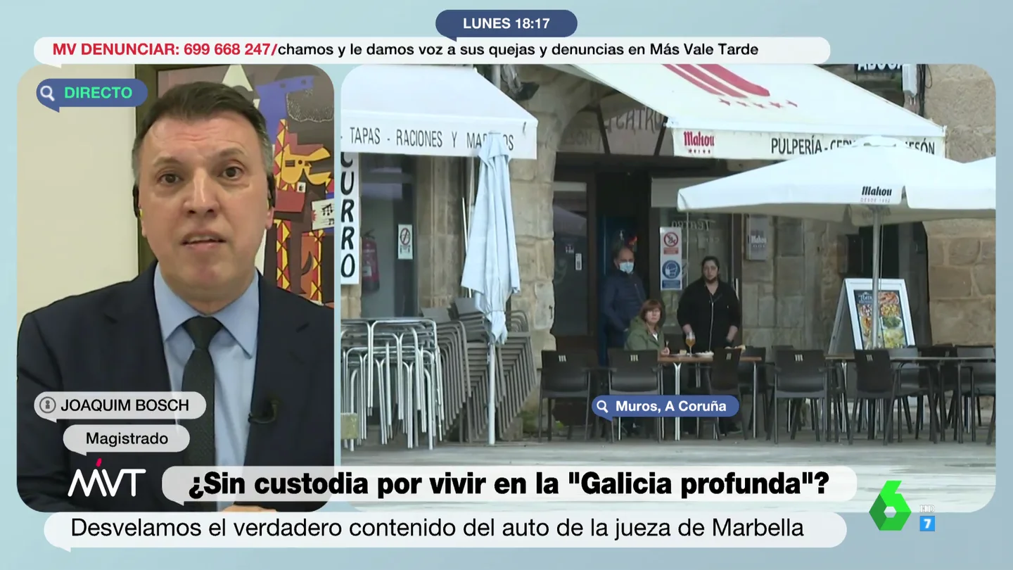 La explicación del magistrado Joaquim Bosch al polémico auto de la custodia de un niño en "la Galicia profunda" La explicación del magistrado Joaquim Bosch al polémico auto de la custodia de un niño en "la Galicia profunda"