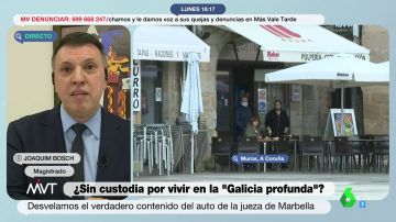 La explicación del magistrado Joaquim Bosch al polémico auto de la custodia de un niño en "la Galicia profunda"