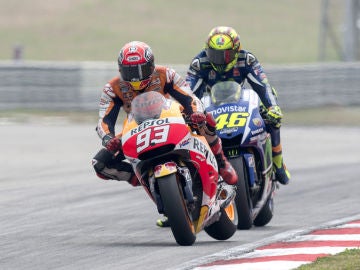 Marc M&aacute;rquez y Valentino Rossi