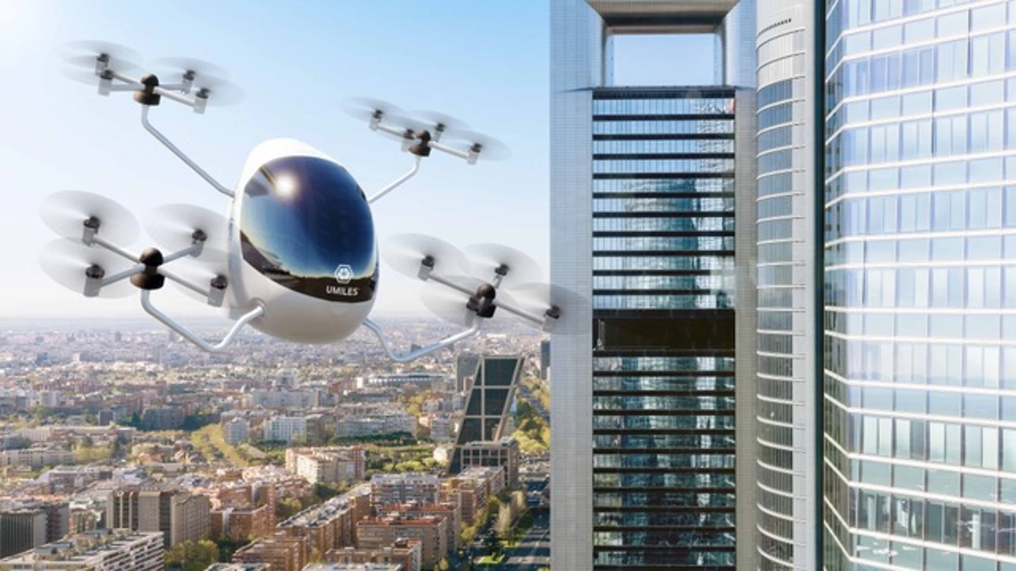 Así es el primer aerotaxi español: transportará a dos pasajeros a 15 kilómetros a la redonda Así es el primer aerotaxi español: transportará a dos pasajeros a 15 kilómetros a la redonda