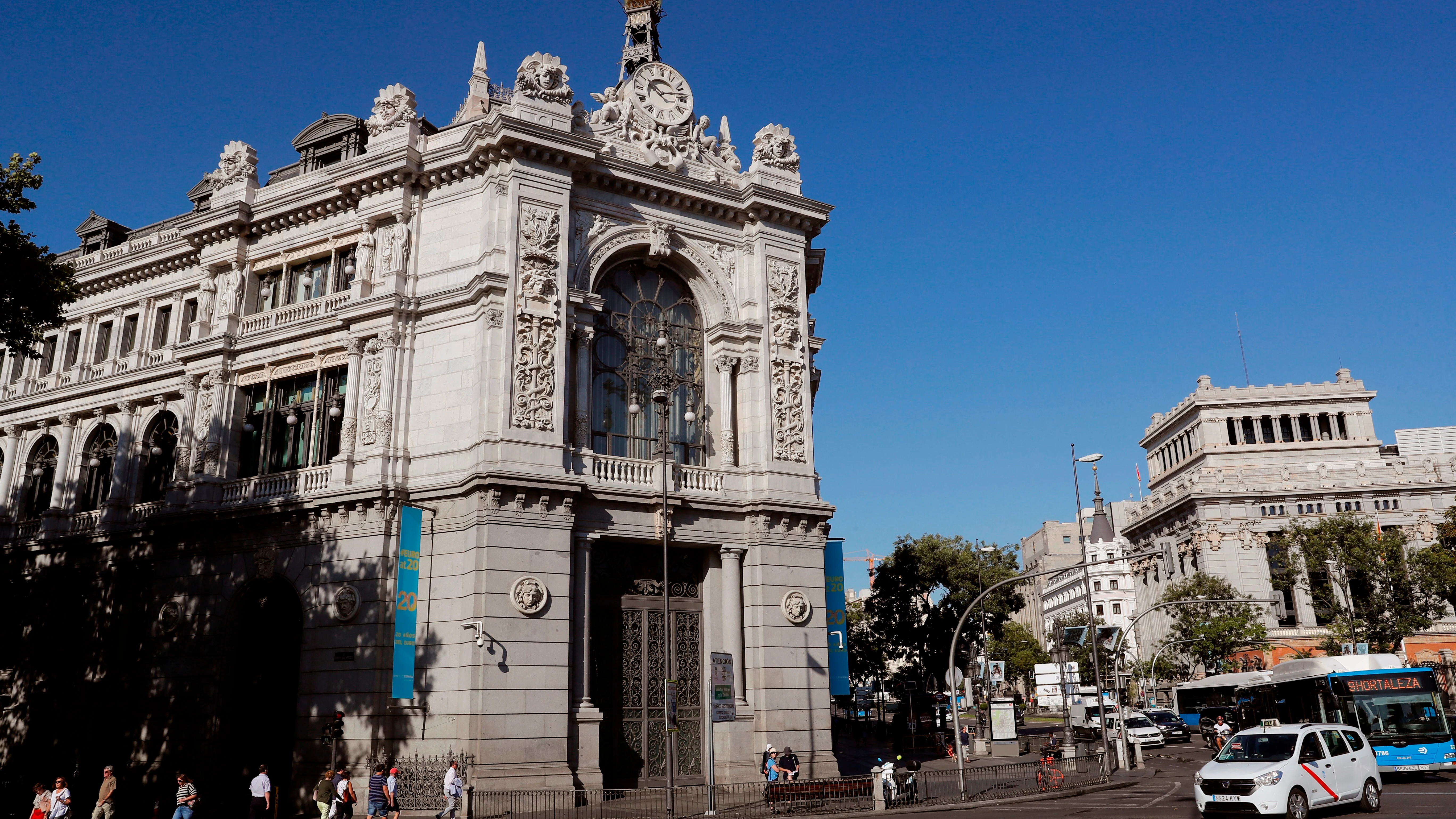 La fachada del Banco de España, en Madrid.