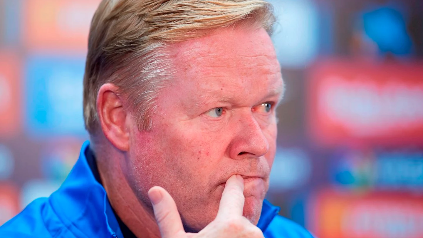 Ronald Koeman en la rueda de prensa previa al partido ante el Rayo Vallecano Ronald Koeman en la rueda de prensa previa al partido ante el Rayo Vallecano