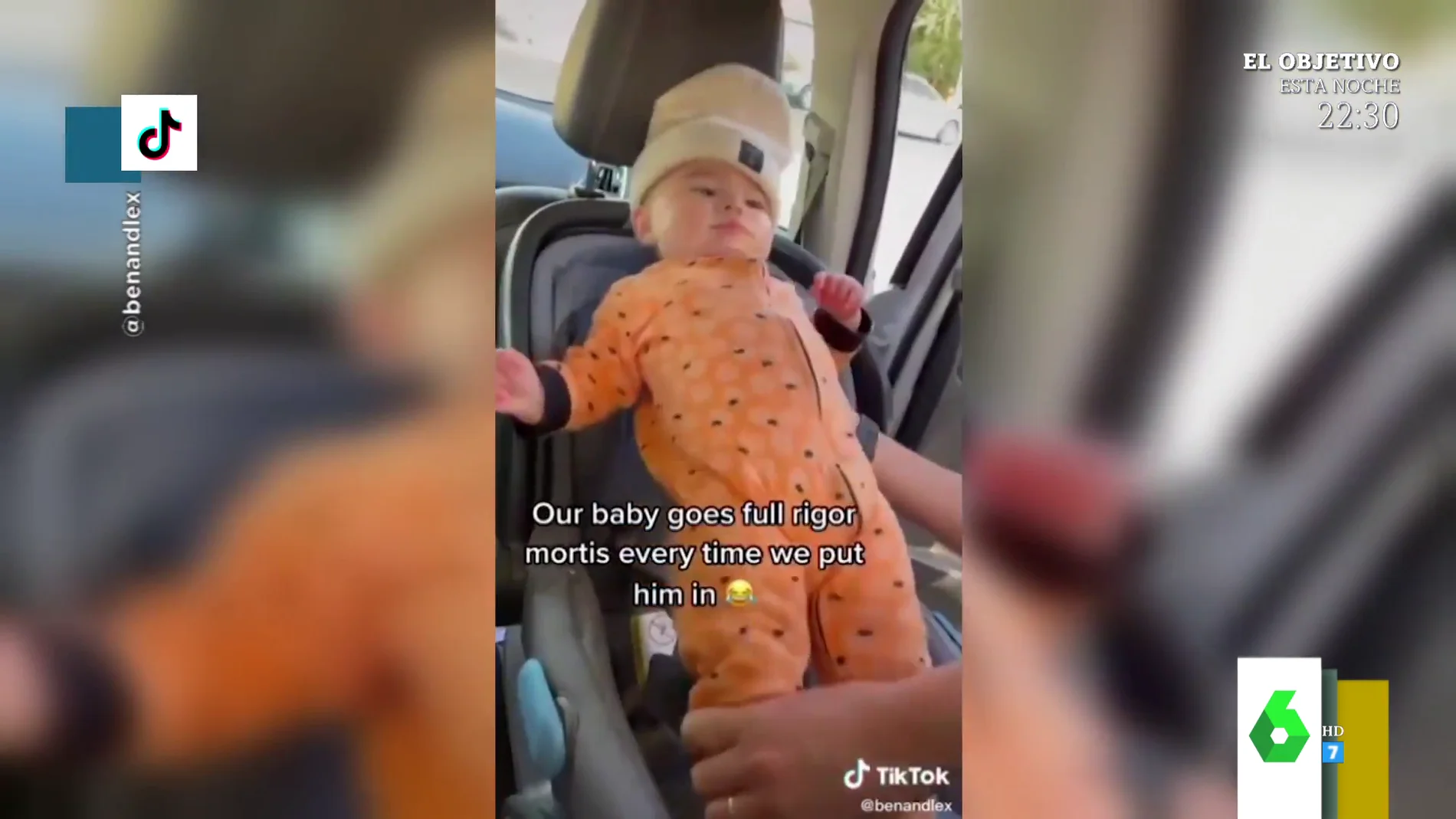 La "lucha titánica" entre un padre y un bebé que se negaba a sentarse en su silla de coche