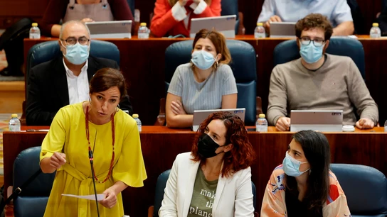 La líder de Más Madrid, Mónica García, interviene durante el pleno de la Asamblea de la Comunidad de Madrid La líder de Más Madrid, Mónica García, interviene durante el pleno de la Asamblea de la Comunidad de Madrid