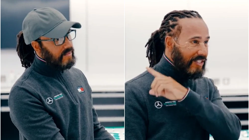 Increíble sorpresa de Lewis Hamilton a tres niños en la fábrica de Mercedes en Brackley 