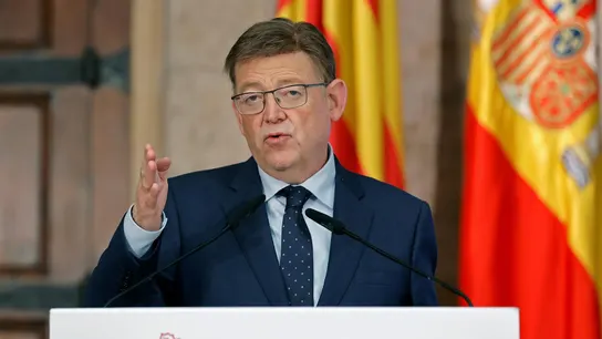 El president de la Generalitat, Ximo Puig, durante una rueda de prensa. El president de la Generalitat, Ximo Puig, durante una rueda de prensa.
