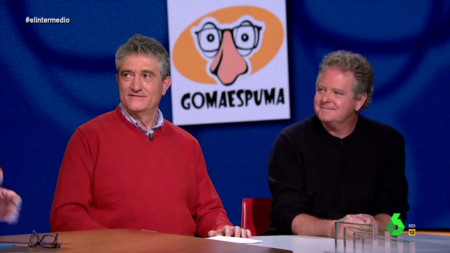 Guillermo Fesser y Juan Luis Cano (Goma Espuma) explica su nuevo proyecto educativo Guillermo Fesser y Juan Luis Cano (Goma Espuma) explica su nuevo proyecto educativo