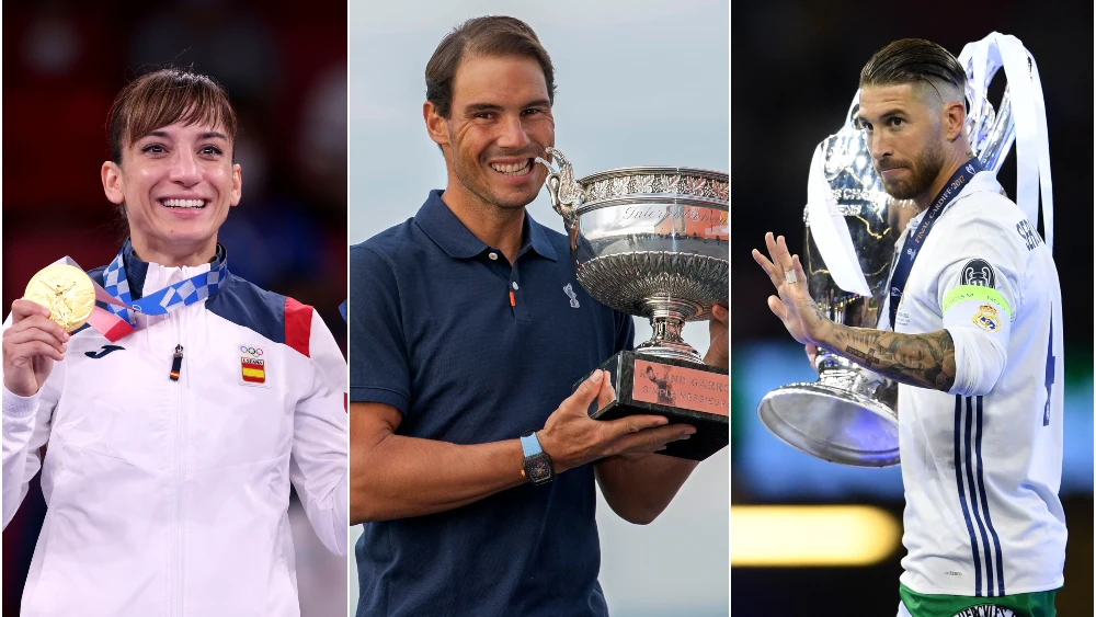 Sandra Sánchez, Rafa Nadal y Sergio Ramos