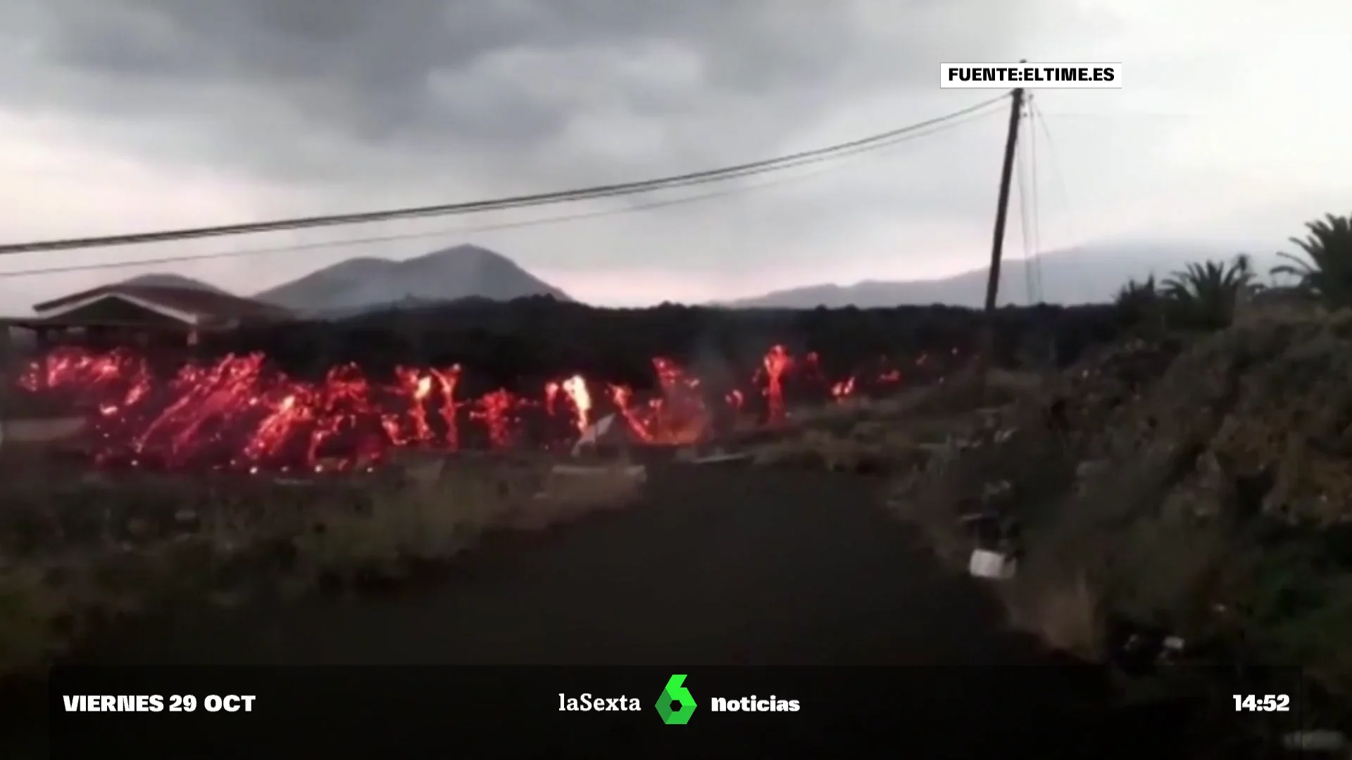 Avance de las coladas