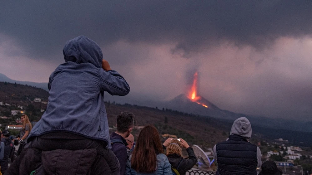 Imagen de turistas en La Palma