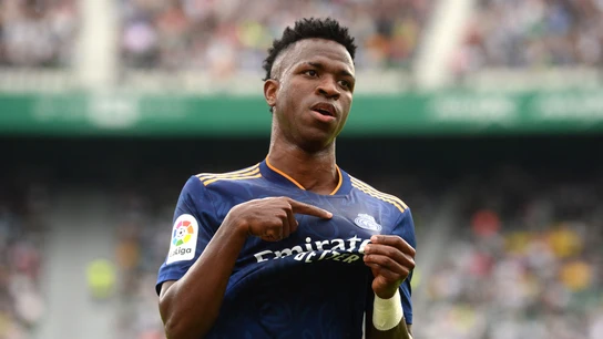 Vinicius celebra un gol con el Real Madrid Vinicius celebra un gol con el Real Madrid