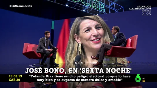 José Bono compara a Yolanda Díaz con Pablo Iglesias: "Política y electoralmente tiene mucho peligro" José Bono compara a Yolanda Díaz con Pablo Iglesias: "Política y electoralmente tiene mucho peligro"