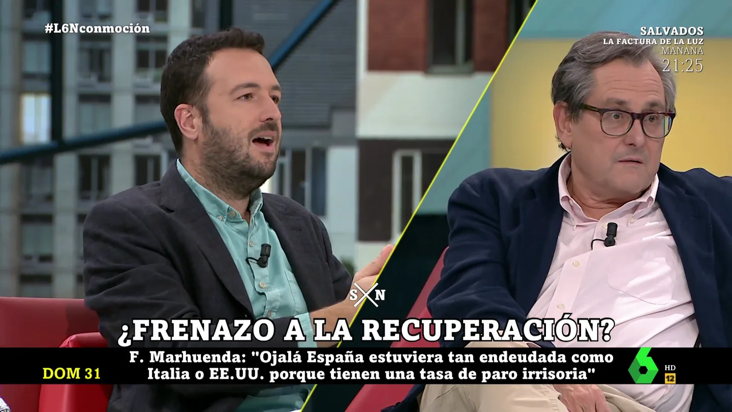 Tenso debate en laSexta Noche por la situación de la economía de España Tenso debate en laSexta Noche por la situación de la economía de España