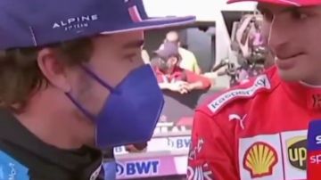 Fernando Alonso y Carlos Sainz se entrevistan el uno al otro tras el GP de México