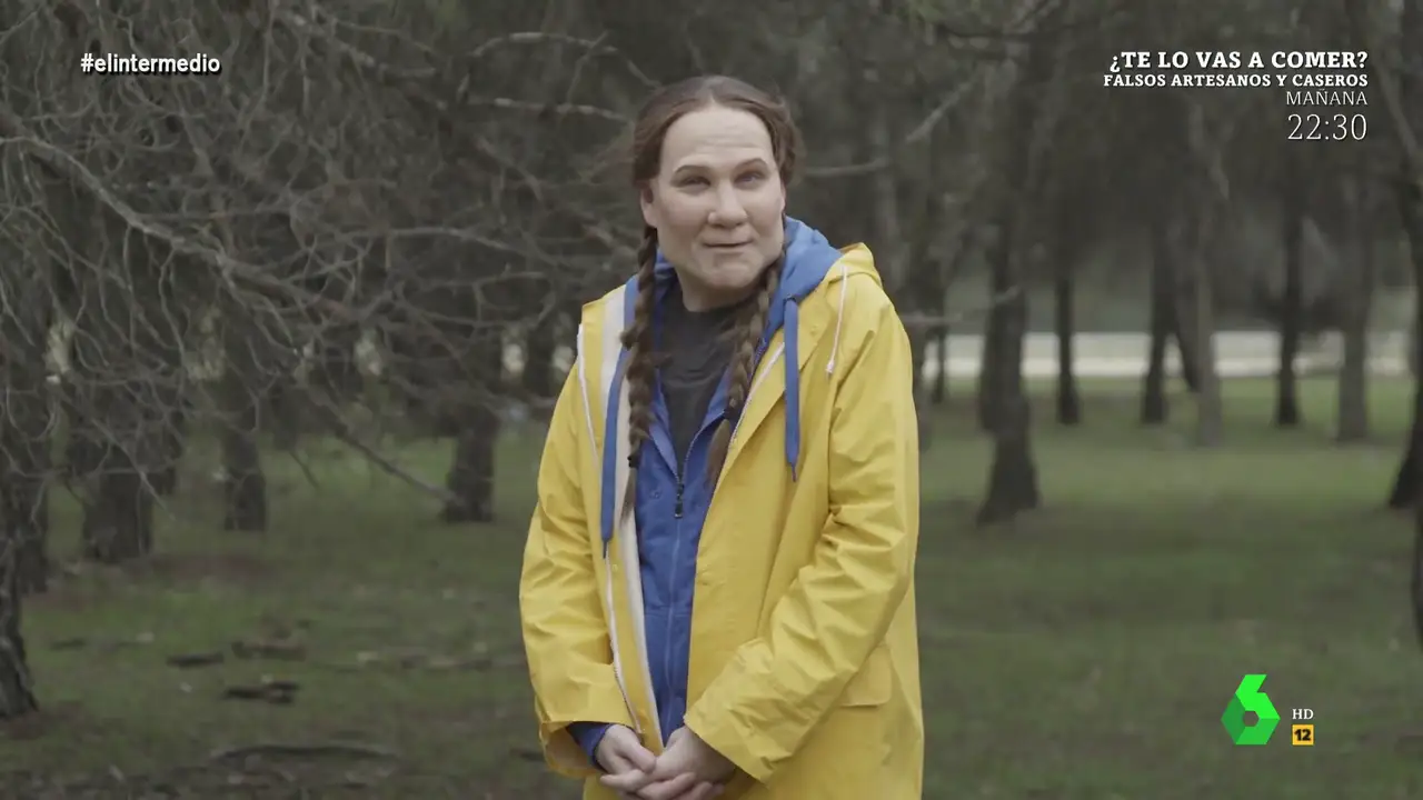computadora Sociedad Respetuoso del medio ambiente Joaquín Reyes imita a Greta Thunberg: "El alcalde de Madrid era tan pequeño  que parecía víctima de la contaminación radioactiva"